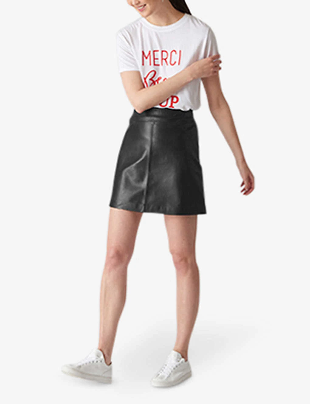 Whistles Leather Mini Skirt 2 Whistles Leather Mini Skirt - Image 2
