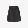 Whistles Leather Mini Skirt