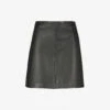 Whistles A-line Leather Skirt