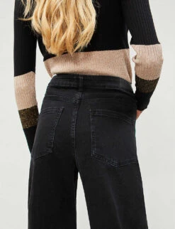 Whistles Barrel-leg High-rise Jeans -The Fashion Shop 501 10019 028812 BLACK ALT03