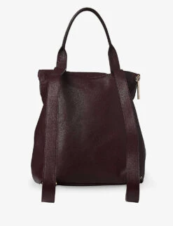 Whistles Verity Leather Backpack -The Fashion Shop 501 10019 028977 PURPLE ALT02