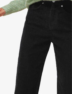 Whistles High-waist Corduroy Barrel Jeans 9 Whistles High-waist Corduroy Barrel Jeans -The Fashion Shop 501 10019 030249 BLACK ALT02