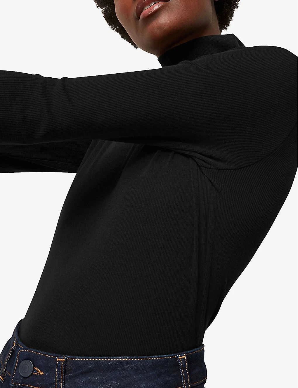 Whistles Turtleneck Stretch-jersey Top 5 Whistles Turtleneck Stretch-jersey Top - Image 5