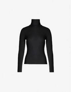 Whistles Turtleneck Stretch-jersey Top