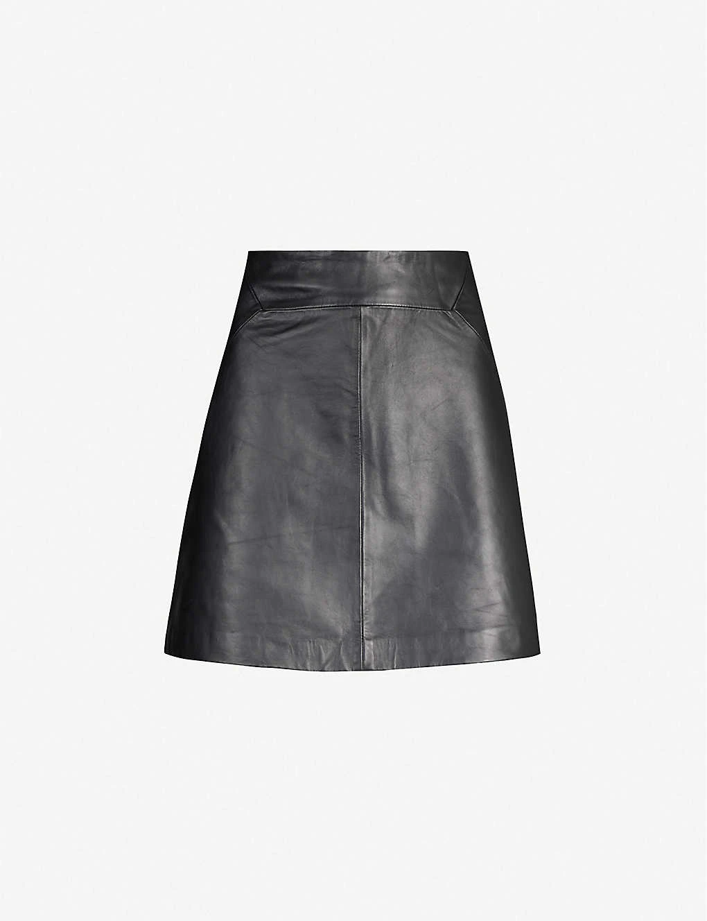 Whistles A-line Leather Mini Skirt 1 Whistles A-line Leather Mini Skirt