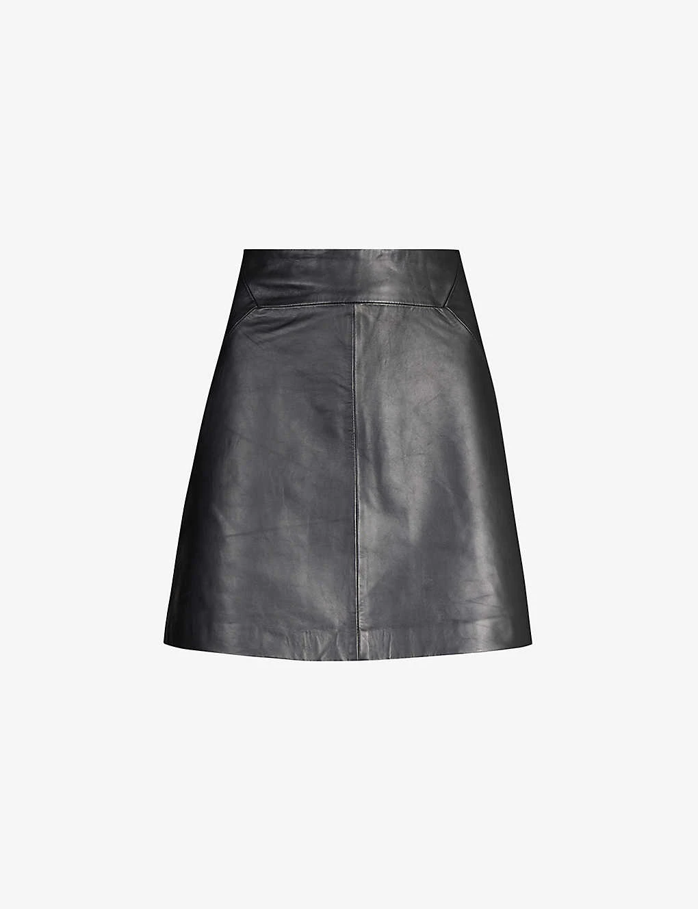Whistles A-line Leather Mini Skirt 2 Whistles A-line Leather Mini Skirt - Image 2