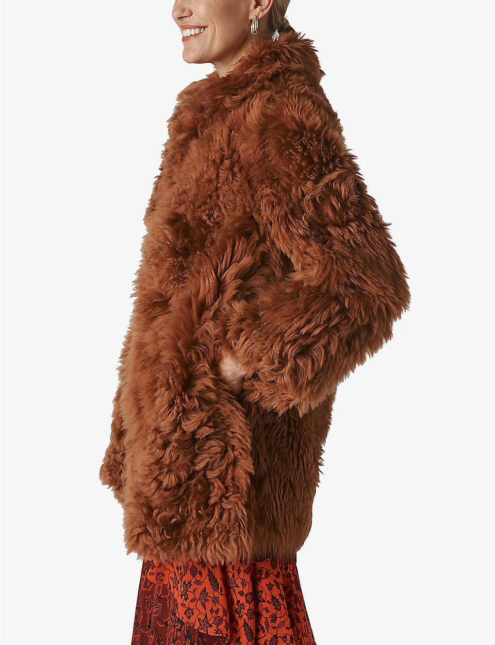 Whistles Eliza Shearling Coat 4 Whistles Eliza Shearling Coat - Image 4