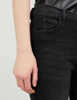 Whistles Sculpted High-rise Stretch-denim Jeans 12 Whistles Sculpted High-rise Stretch-denim Jeans -The Fashion Shop R00050231 BLACK ALT04