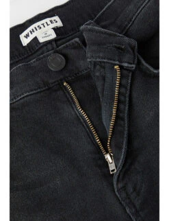 Whistles Sculpted High-rise Stretch-denim Jeans 13 Whistles Sculpted High-rise Stretch-denim Jeans -The Fashion Shop R00050231 BLACK ALT05