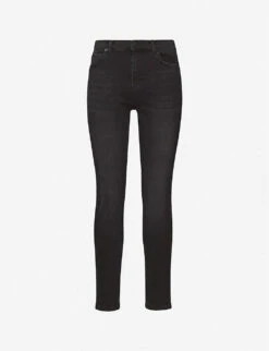 Whistles Sculpted High-rise Stretch-denim Jeans