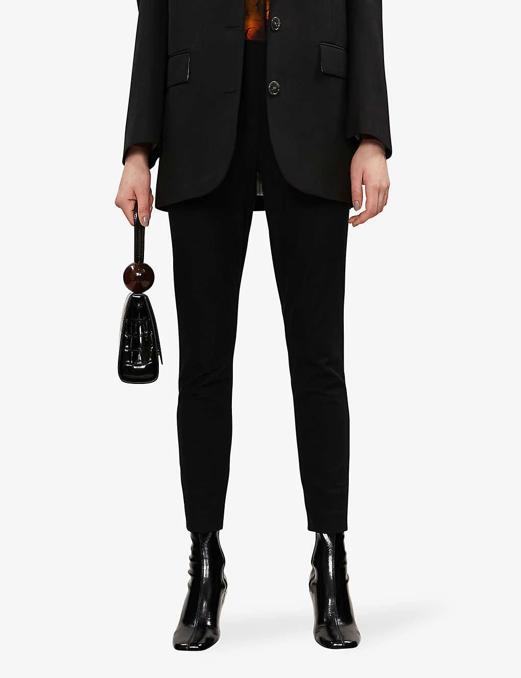 Whistles Tapered Mid-rise Stretch-twill Trousers 4 Whistles Tapered Mid-rise Stretch-twill Trousers - Image 4