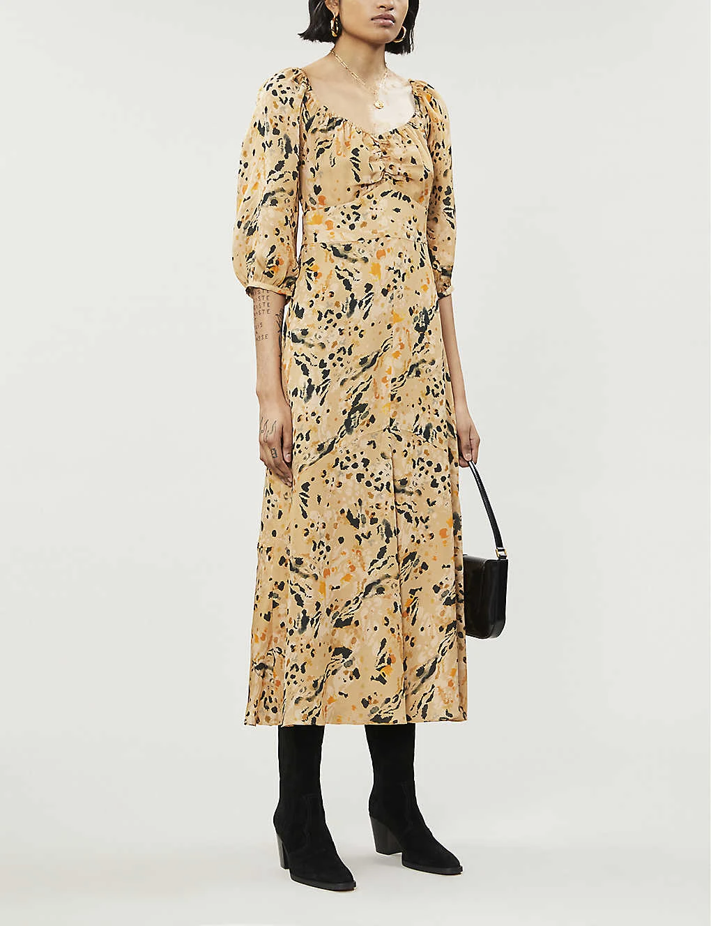 Whistles Leopard-print Silk-crepe Midi Dress 3 Whistles Leopard-print Silk-crepe Midi Dress - Image 3