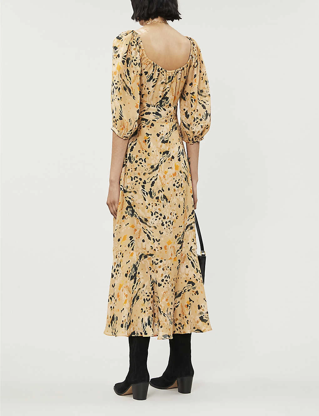 Whistles Leopard-print Silk-crepe Midi Dress 4 Whistles Leopard-print Silk-crepe Midi Dress - Image 4