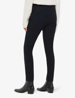 Whistles Super Stretch Stretch-cotton Skinny Trousers -The Fashion Shop R00089574 NAVY ALT02