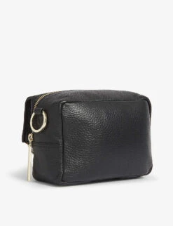 Whistles Bibi Leopard-printed Crossbody Bag -The Fashion Shop R00106330 BLACK ALT02