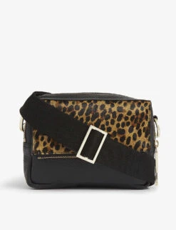 Whistles Bibi Leopard-printed Crossbody Bag