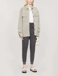 Whistles Relaxed-fit Stretch-jersey Jogging Bottoms 7 Whistles Relaxed-fit Stretch-jersey Jogging Bottoms -The Fashion Shop R00120277 GREY ALT01