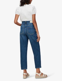 Whistles Broderie Anglaise-embellished Cotton T-shirt 9 Whistles Broderie Anglaise-embellished Cotton T-shirt -The Fashion Shop R00126751 WHITE ALT02