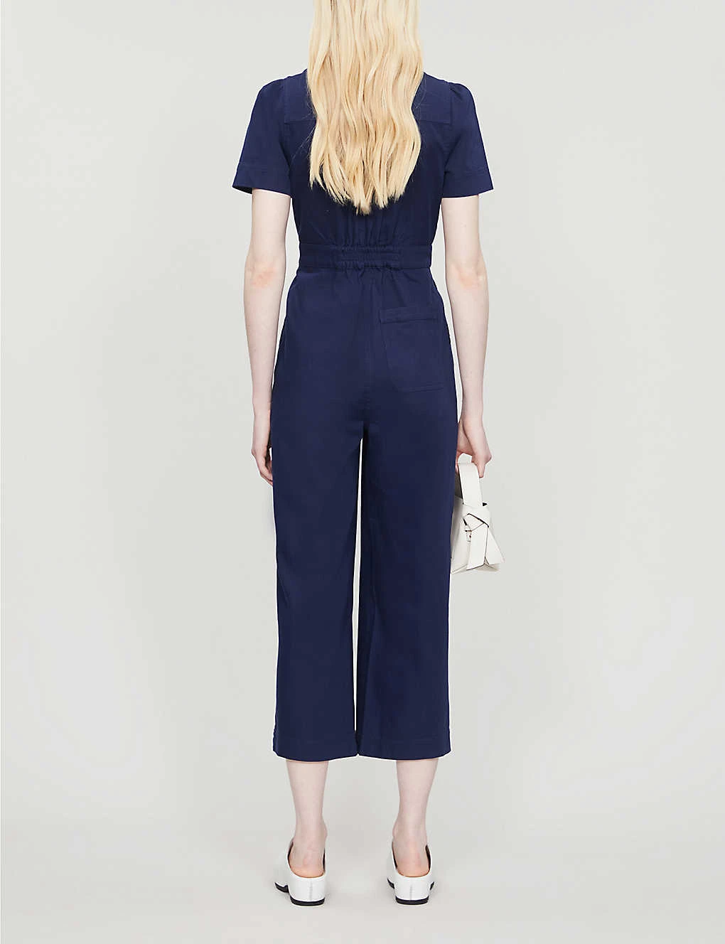 Whistles Emma Cotton-blend Jumpsuit 4 Whistles Emma Cotton-blend Jumpsuit - Image 4