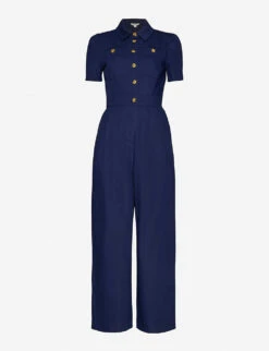 Whistles Emma Cotton-blend Jumpsuit