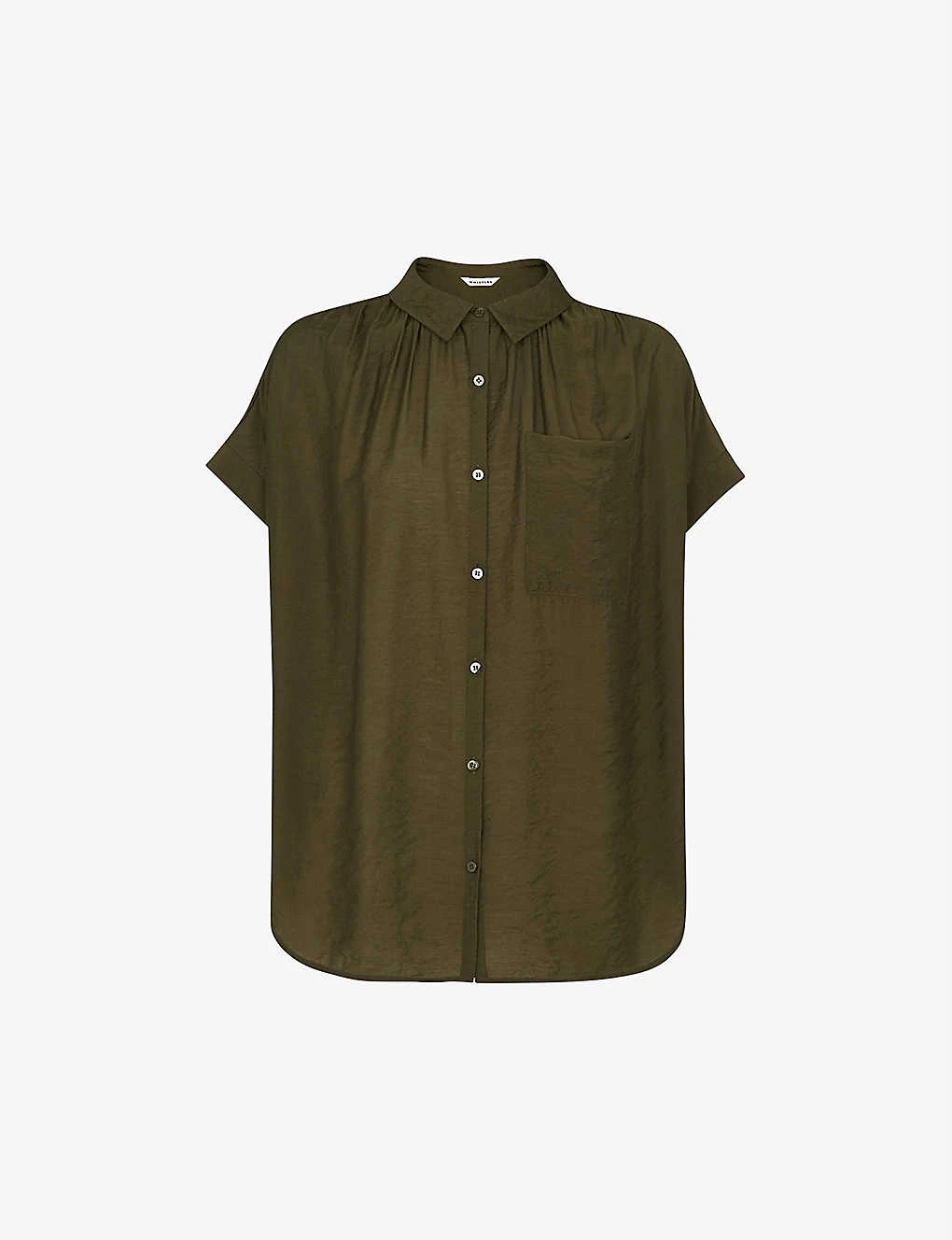 Whistles Nicola Short-sleeve Crepe Shirt 1 Whistles Nicola Short-sleeve Crepe Shirt