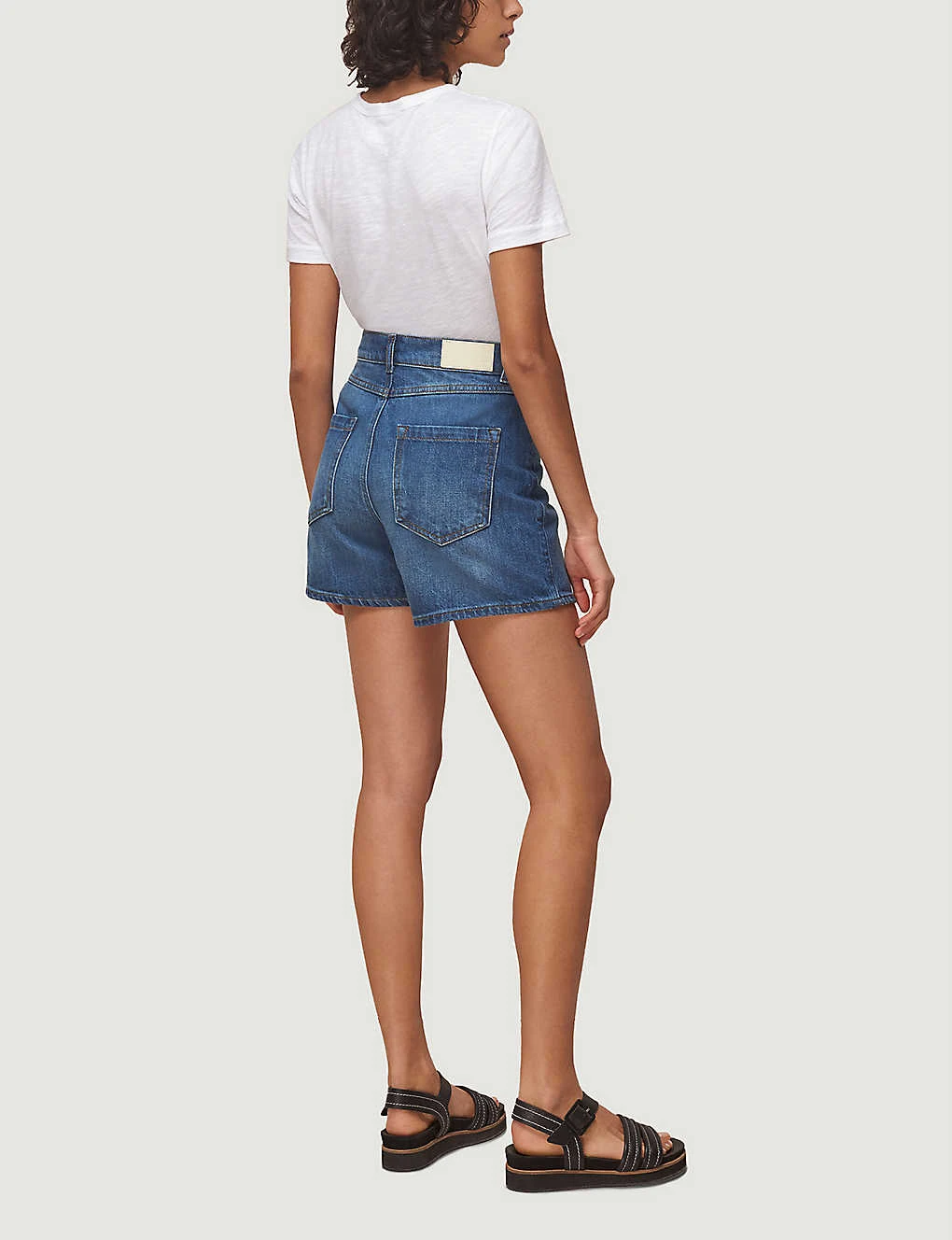 Whistles High-rise Denim Shorts 3 Whistles High-rise Denim Shorts - Image 3