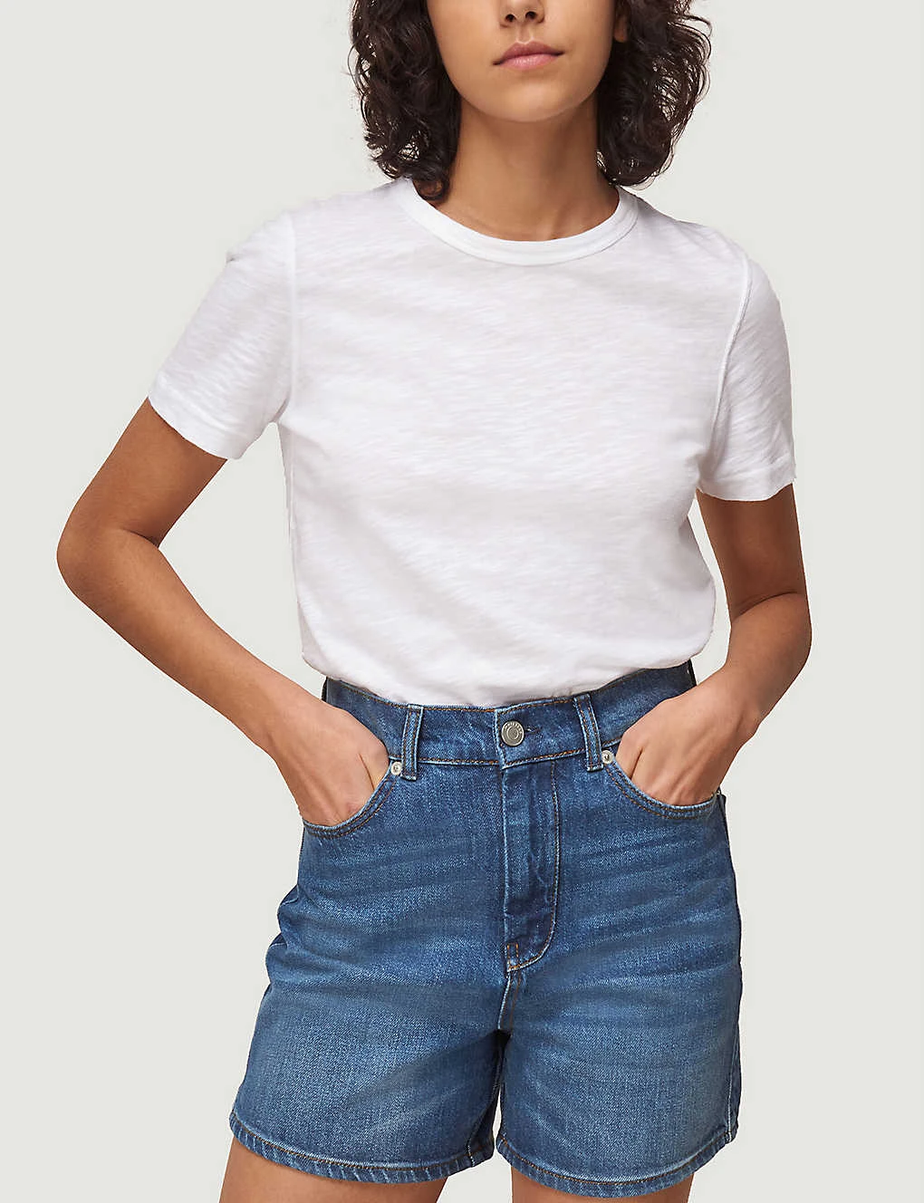 Whistles High-rise Denim Shorts 5 Whistles High-rise Denim Shorts - Image 5