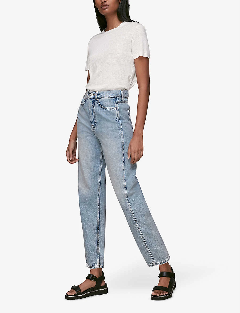 Whistles Ultimate Linen T-shirt 2 Whistles Ultimate Linen T-shirt - Image 2