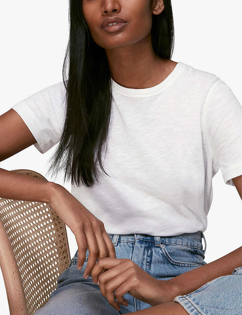 Whistles Emily Ultimate Relaxed-fit Cotton T-shirt 4 Whistles Emily Ultimate Relaxed-fit Cotton T-shirt - Image 4