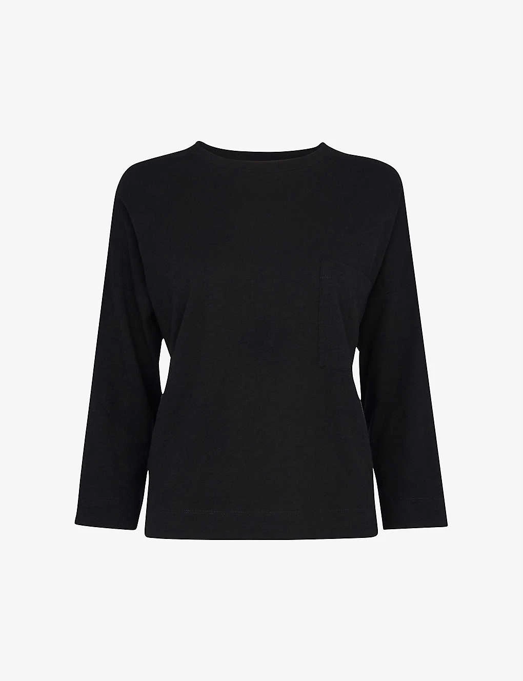 Whistles Round-neck Cotton-jersey T-shirt 1 Whistles Round-neck Cotton-jersey T-shirt