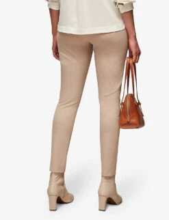 Whistles Super Stretch Stretch-cotton Trousers 5 Whistles Super Stretch Stretch-cotton Trousers -The Fashion Shop R03660582 TAN ALT02