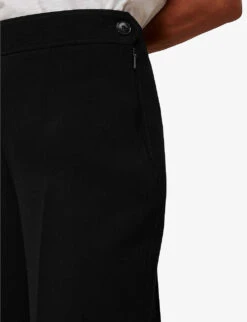 Whistles High-rise Cropped Crepe Trousers -The Fashion Shop R03668659 BLACK ALT03