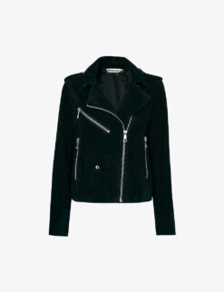 Whistles Agnes Suede Biker Jacket