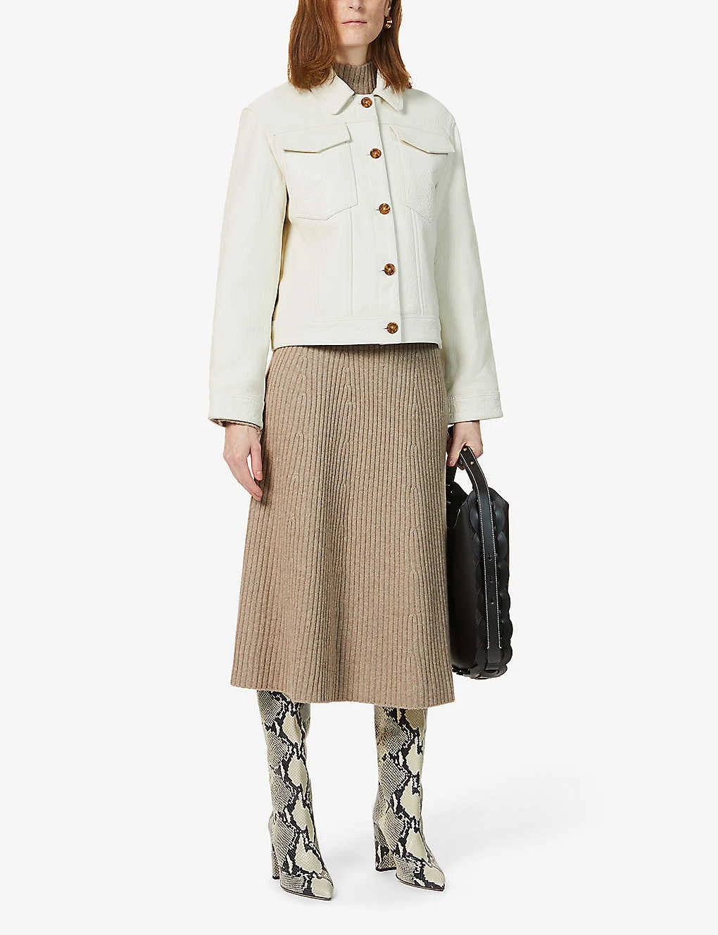 Whistles Drew Single-breasted Leather Jacket 3 Whistles Drew Single-breasted Leather Jacket - Image 3