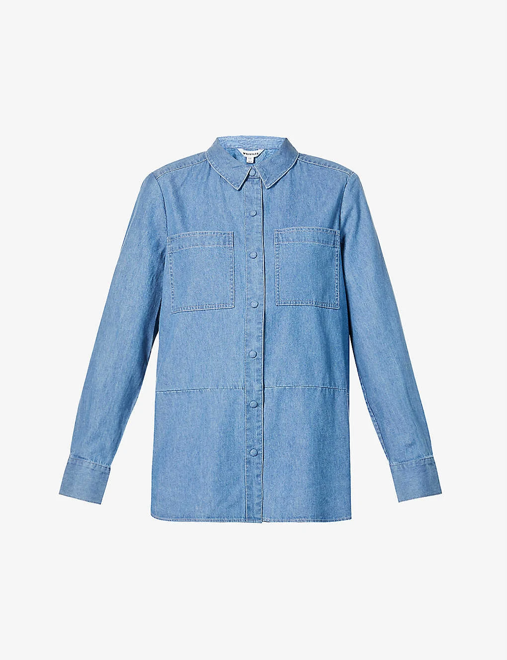 Whistles Soki Chambray Cotton Shirt 1 Whistles Soki Chambray Cotton Shirt