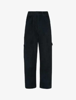 Whistles Panelled Suede Cargo Trousers