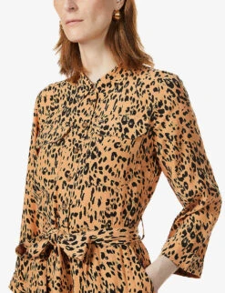 Whistles Animal-print Woven Jumpsuit 9 Whistles Animal-print Woven Jumpsuit -The Fashion Shop R03676904 MULTICOLOUR ALT03