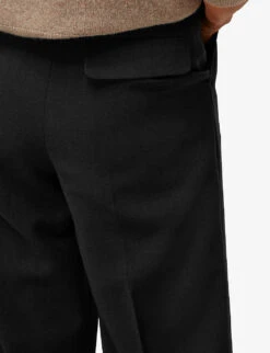 Whistles Fionn Mid-rise Wide-leg Stretch Wool-blend Trousers -The Fashion Shop R03678722 BLACK ALT03