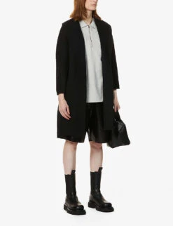 Whistles Regular-fit Cotton-blend Overshirt 7 Whistles Regular-fit Cotton-blend Overshirt -The Fashion Shop R03679038 GREY ALT01