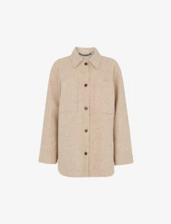 Whistles Utility Wool-blend Overshirt