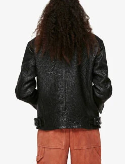 Whistles Lily Leather Biker Jacket 6 Whistles Lily Leather Biker Jacket -The Fashion Shop R03680976 BLACK ALT02