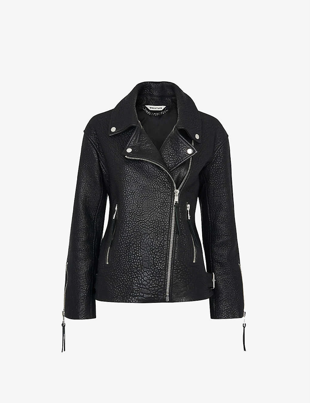 Whistles Lily Leather Biker Jacket 1 Whistles Lily Leather Biker Jacket