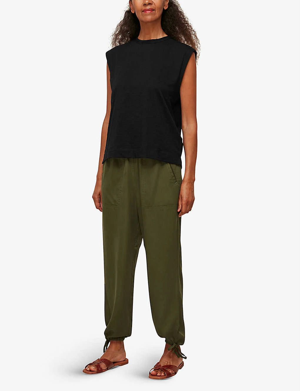 Whistles Easy Muscle Cotton-jersey Vest Top 2 Whistles Easy Muscle Cotton-jersey Vest Top - Image 2