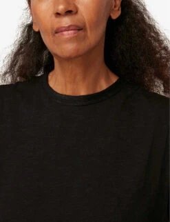 Whistles Easy Muscle Cotton-jersey Vest Top 9 Whistles Easy Muscle Cotton-jersey Vest Top -The Fashion Shop R03681460 BLACK ALT04