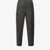 Whistles Anita Checked Tapered Mid-rise Woven Trousers