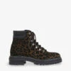 Whistles Amber Leopard-print Ponyhair Hiking Boots