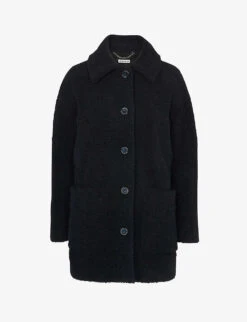 Whistles Teddy Faux-fur Wool-blend Coat