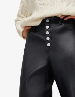 Whistles High-waisted Stretch Leather Trousers 9 Whistles High-waisted Stretch Leather Trousers -The Fashion Shop R03701720 BLACK ALT03