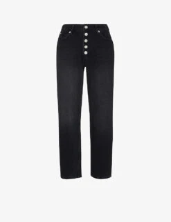 Whistles Hollie Straight-leg High-rise Organic-cotton Jeans