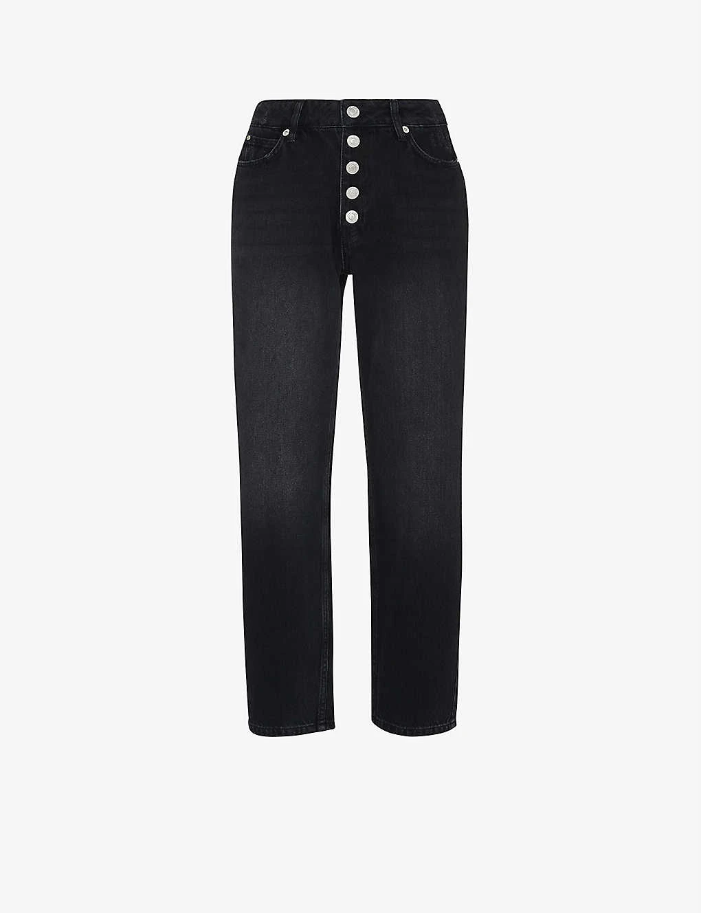 Whistles Hollie Straight-leg High-rise Organic-cotton Jeans 1 Whistles Hollie Straight-leg High-rise Organic-cotton Jeans